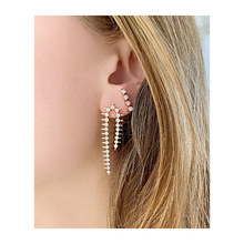 Load image into Gallery viewer, 14K Orbis Diamond Cascade Earrings
