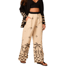 Load image into Gallery viewer, Orla Embroidery Linen Wide Leg Pants
