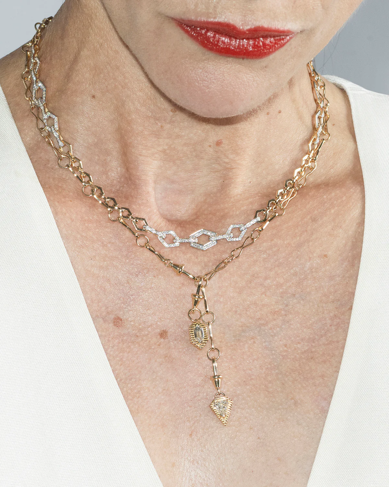 Large Motif Chain Lariat alternate view