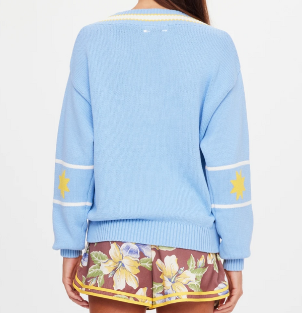 Rever Josette V Neck Sweater — alternate view