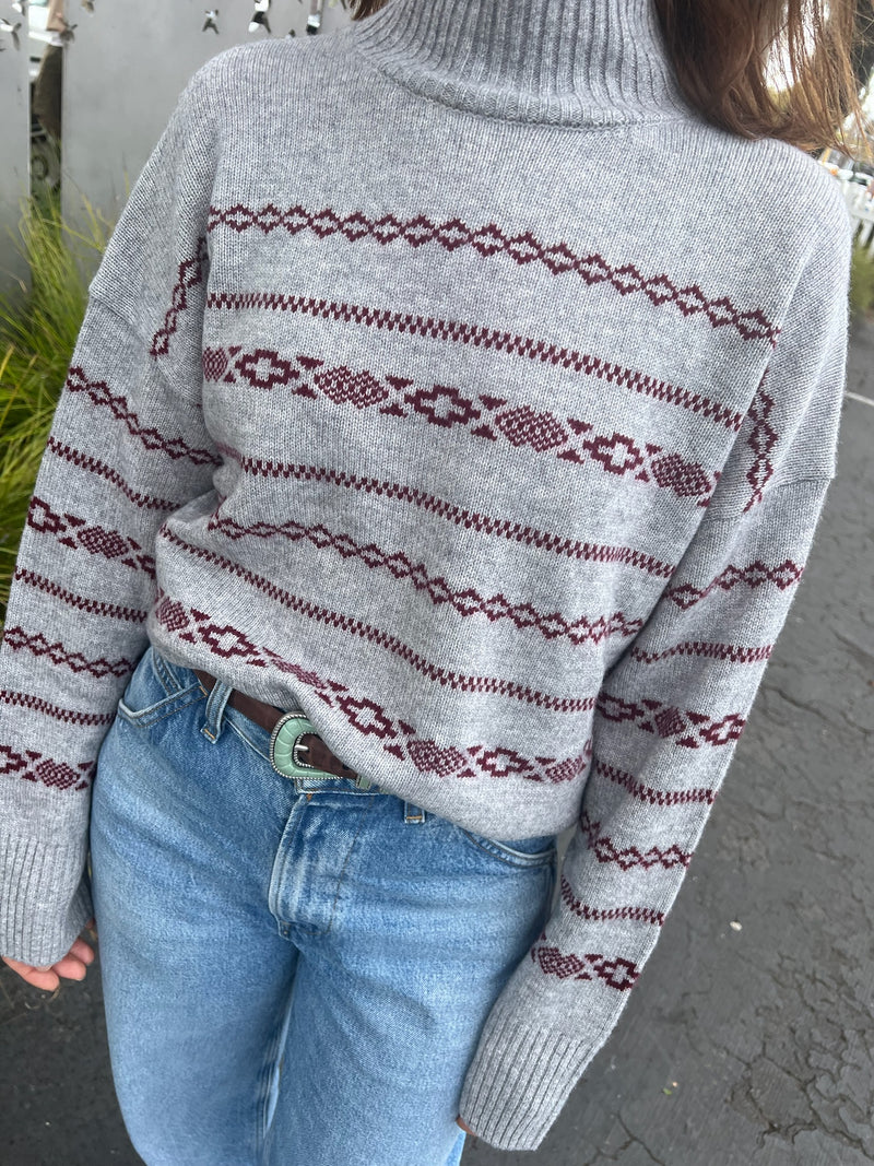 Chunky Fairisle Carmen Funnel
