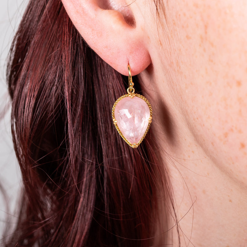 Morganite Earrings alternate view
