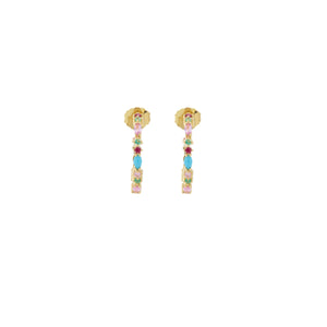 18K YG Gaia Hoops