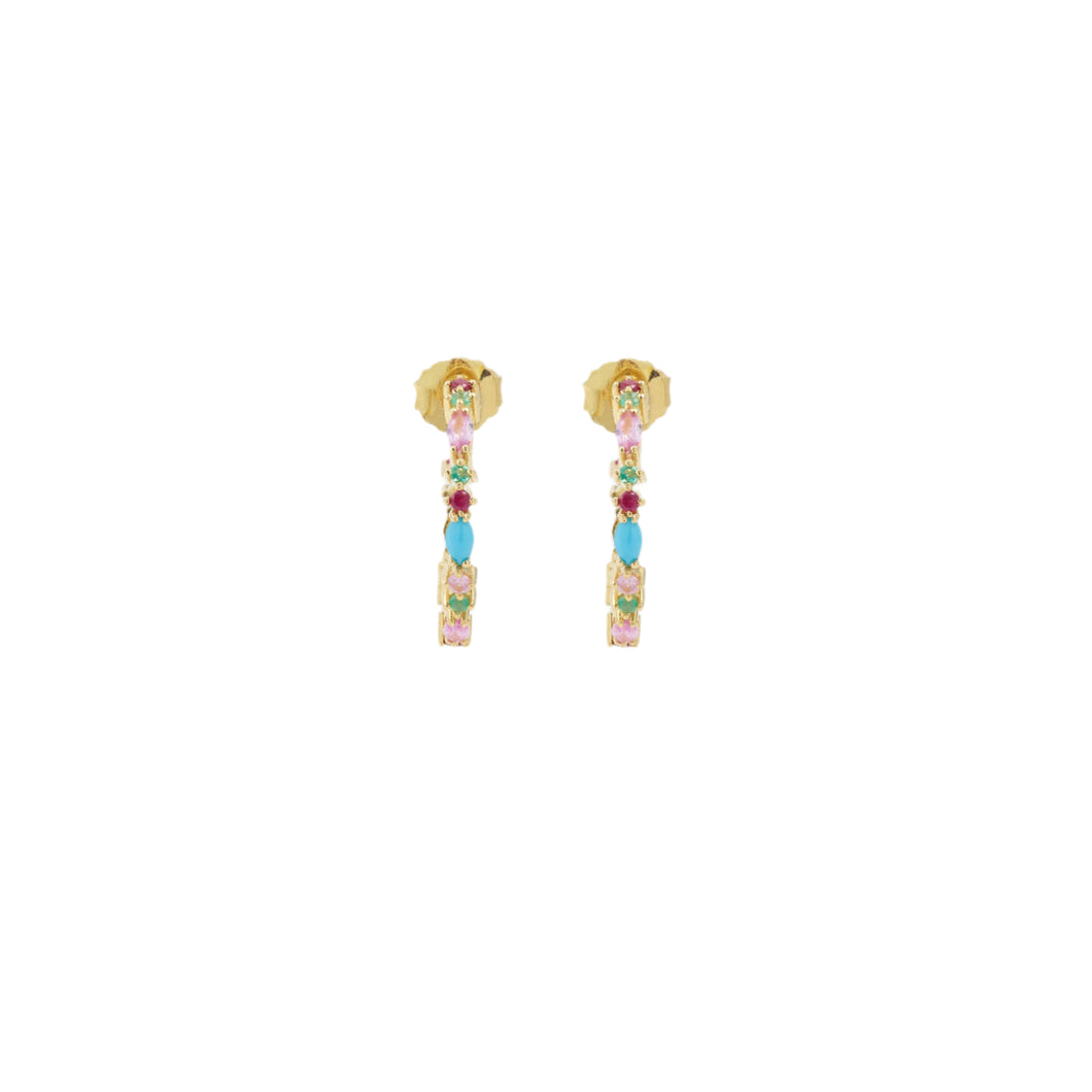 18K YG Gaia Hoops