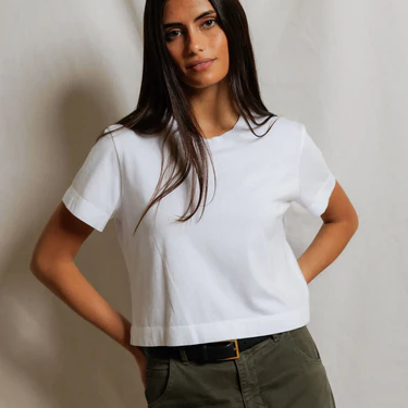 Cher Ringspun Cotton Tee — Pink Lagoon Boutique, Solana Beach