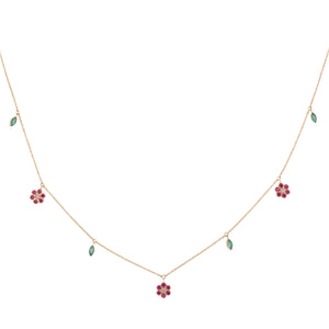 18K YG Miniflower Choker