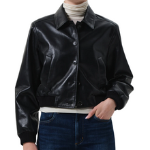 Load image into Gallery viewer, Citizens of Humanity Black Lola Bomber
