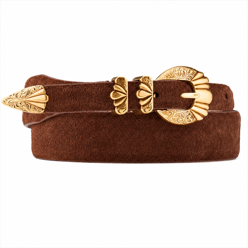 Versailles Gold Brown Suede