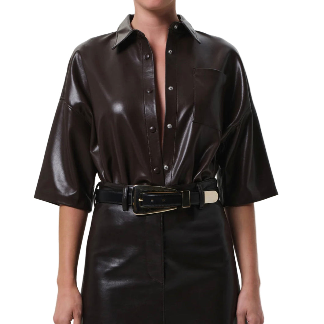 Frances Cropped CapeButton Up