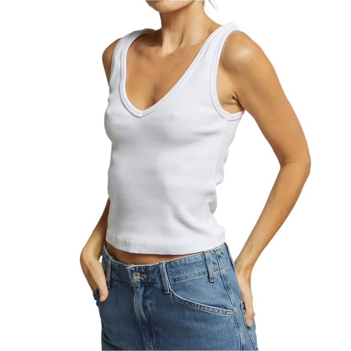 Perfect White Tee Maria V Neck Blondie