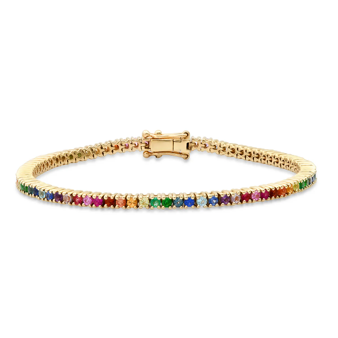 Rainbow Classic Tennis Bracelet