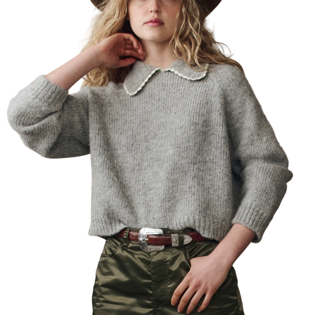 The Crochet Collar Pullover