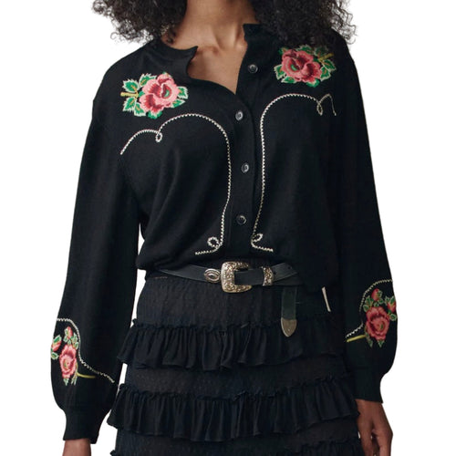 The Heirloom Rose Western Cardigan