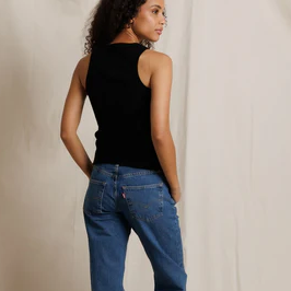 Daphne Structured Rib High Neck Tank alternate view