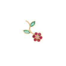 Load image into Gallery viewer, 18K YG  Miniflower Single Earring
