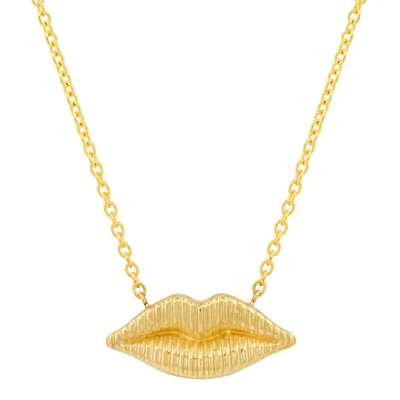 Reeded Kiss Necklace