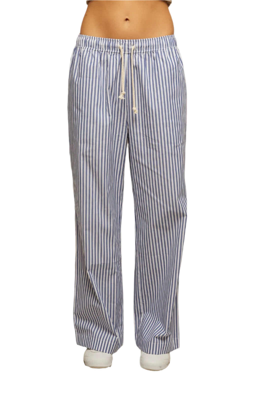 Andi Cotton Poplin Stripe Pants