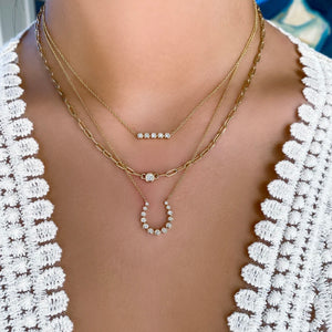 Diamond Horseshoe Necklace