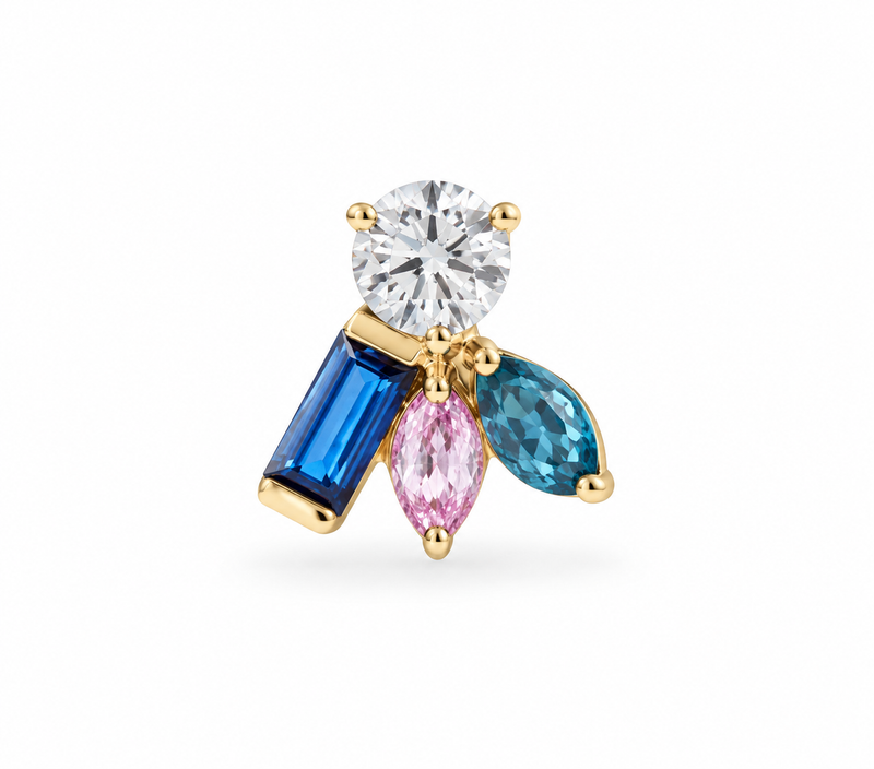 The Blue Iris Stud