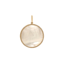 Load image into Gallery viewer, Large Mother-Of-Pearl Medallion Pink
