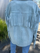 Load image into Gallery viewer, Light Blue Sky Suede Jacket

