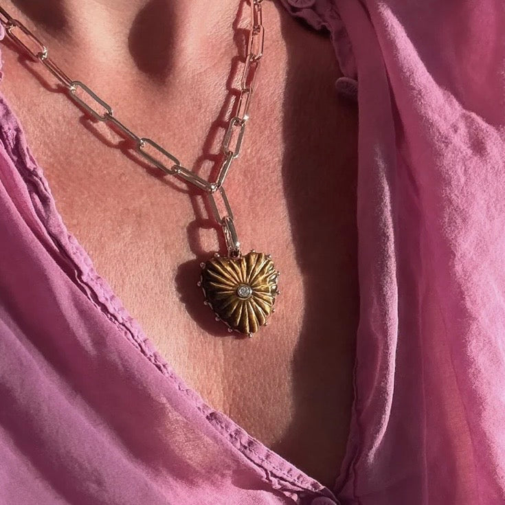 Malene Tiger's Eye Clip Necklace alternate view