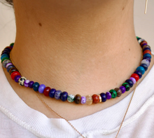 Load image into Gallery viewer, Joor 10K Candy Gem Necklace Twilight 16''
