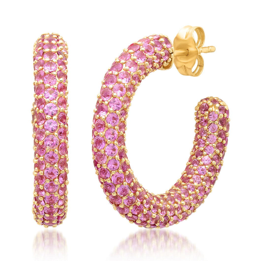 Pink Sapphire Party Hoops