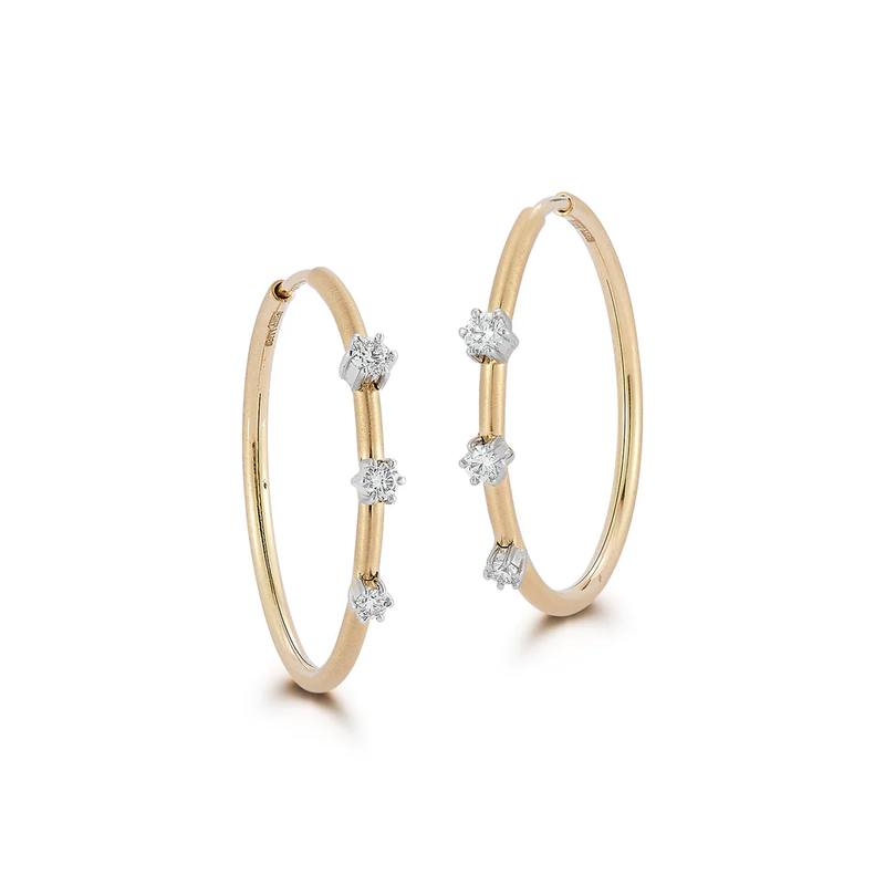 Two-Tone Mini Penelope Plie Hoops