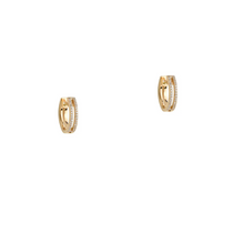 Load image into Gallery viewer, Mini Open Bar Diamond Huggies
