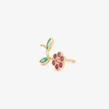 Load image into Gallery viewer, 18K YG  Miniflower Single Earring
