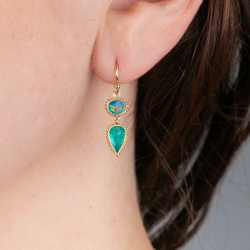 Australian Opal Earrings alternate view