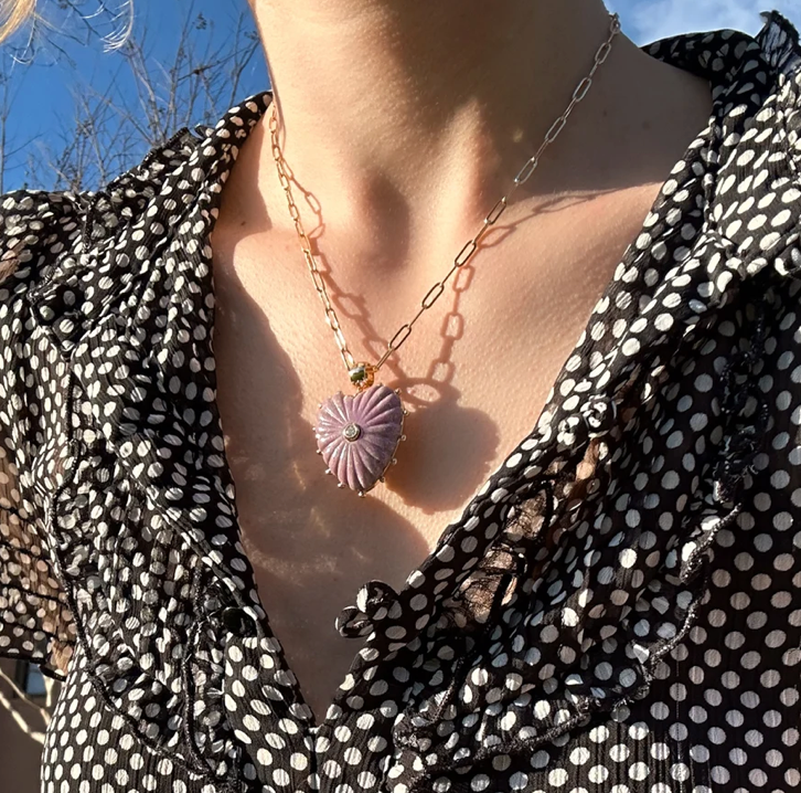 Malene Purple Mica Bail Charm alternate view