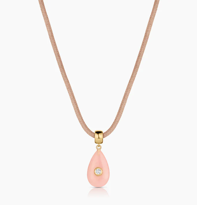 Bardot Pink Jade Bail Charm alternate view