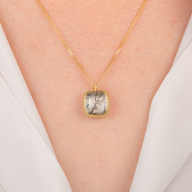 Dendritic Quartz Necklace alternate view