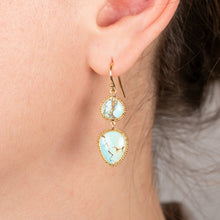 Load image into Gallery viewer, Turqouise Earrings 7.03 cts

