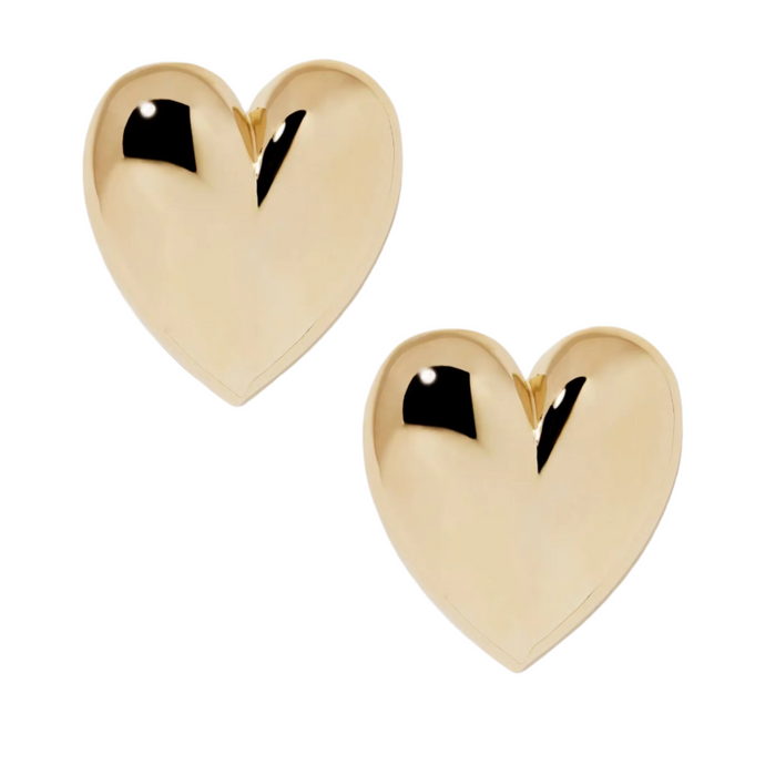 The Puffy Heart is a Jennifer Fisher original. Distinctly statement making in their size, yet incredibly easy to wear due to their hollow, carved out back. The puffy heart adds a hint of romance to your look. Wear them with a leather jacket for a suprising contrast or jeans and a tee shirt for an easy, statement making finishing touch. Features 14K gold posts for long lasting comfort.