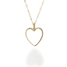 Load image into Gallery viewer, Oversized White Enamel Heart Charm
