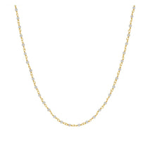 Load image into Gallery viewer, Simple and stunning, this necklace makes a great minimalist piece and is ideal for layering with other chains or necklaces.  14K Gold 16&quot; in length White fresh water pearls
