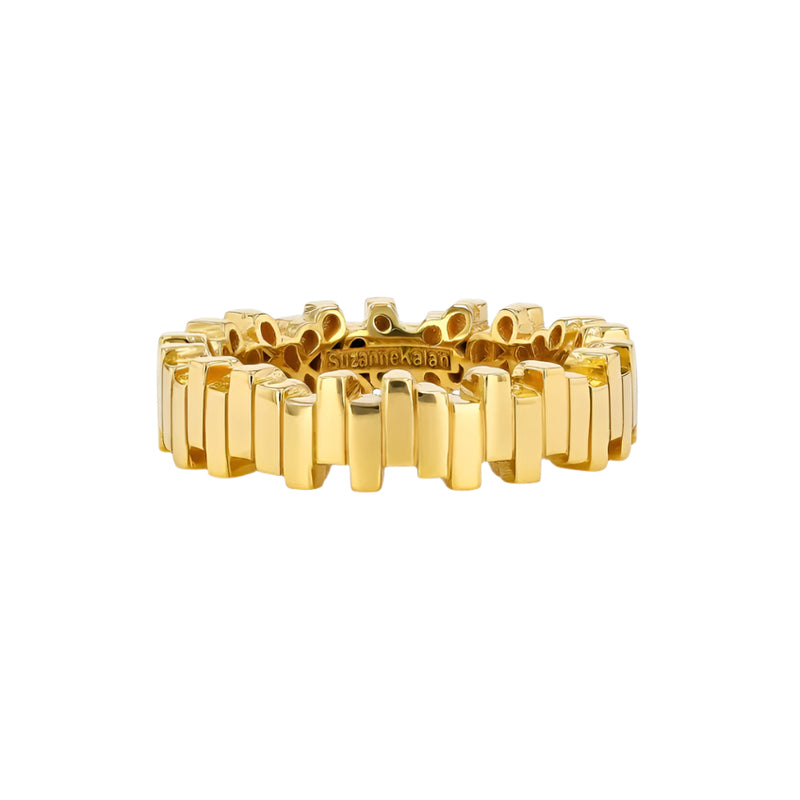 18K Yellow Gold Solid Eternity Band