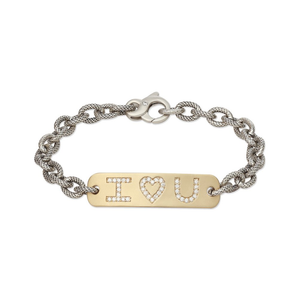 "I ♡ U" ID Bracelet
