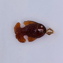 Load image into Gallery viewer, Classic Garnet Fish Diamond Charm
