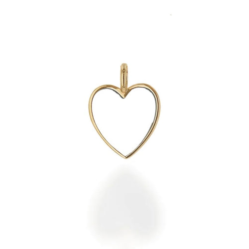 The pendant boasts a flawless white enamel finish that radiates purity and grace. Perfect foundation piece to start or add to your charm collection.  Heart is 0.7
