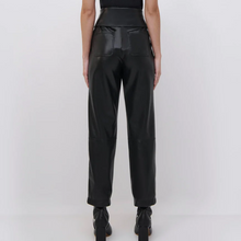 Load image into Gallery viewer, Tessa Vegan Leather Tie Waist Pant
