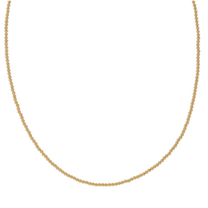 This chain has endless possibilities for styling. Wear it as a standalone statement piece, layer it with other necklaces and create your own signature look, or adorn it with your favorite pendant to personalize your style.  14K  Yellow Gold  1mm