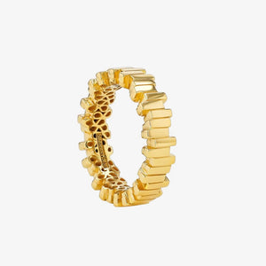 18K Yellow Gold Solid Eternity Band