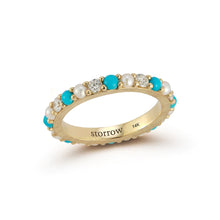 Load image into Gallery viewer, Iris Eternity Band Turquoise
