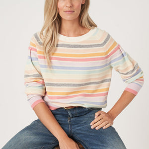Cashmere Rainbow Knit Sweater